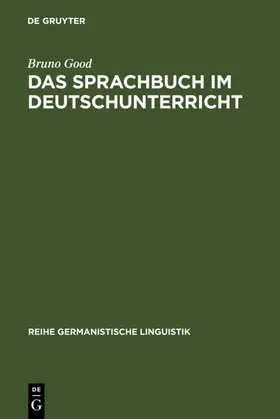 Good |  Das Sprachbuch im Deutschunterricht | eBook | Sack Fachmedien