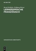 Kielhöfer / Börner |  Lernersprache Französisch | eBook | Sack Fachmedien