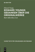 Young / Jahn / Richardson |  Edward Youngs Gedanken über die Originalwerke | eBook | Sack Fachmedien