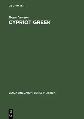 Newton |  Cypriot Greek | eBook | Sack Fachmedien