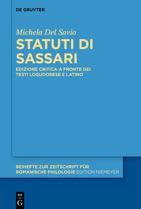 Del Savio |  Statuti di Sassari | eBook | Sack Fachmedien