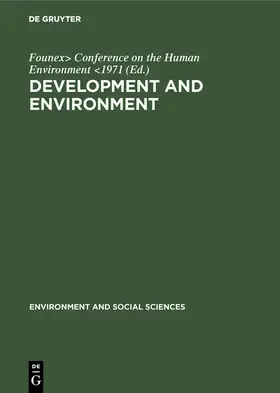 Founex&gt / 1971 |  Development and environment | eBook | Sack Fachmedien