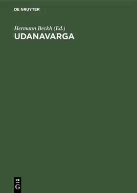 Beckh |  Udanavarga | eBook | Sack Fachmedien
