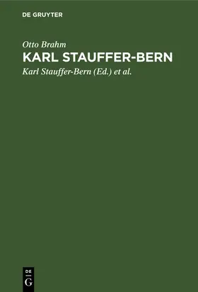 Brahm / Stauffer-Bern / Freytag | Karl Stauffer-Bern | E-Book | www.sack.de