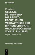 Makower / Loewe |  Gesetze, betreffend die privatrechtlichen Verhältnisse der Binnenschiffahrt und der Flößerei vom 15. Juni 1895 | eBook | Sack Fachmedien