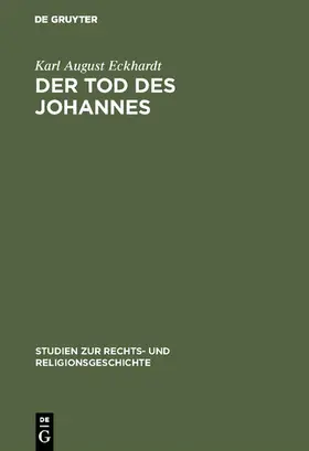 Eckhardt | Der Tod des Johannes | E-Book | www.sack.de