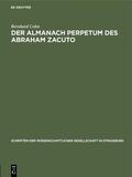 Cohn |  Der Almanach perpetum des Abraham Zacuto | eBook | Sack Fachmedien