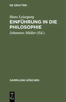 Leisegang / Müller | Einführung in die Philosophie | E-Book | www.sack.de