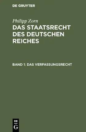 Zorn | Das Verfassungsrecht | E-Book | www.sack.de