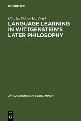 Hardwick | Language learning in Wittgenstein's later philosophy | E-Book | sack.de