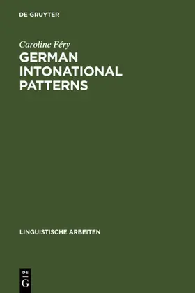 Féry | German intonational Patterns | E-Book | www.sack.de