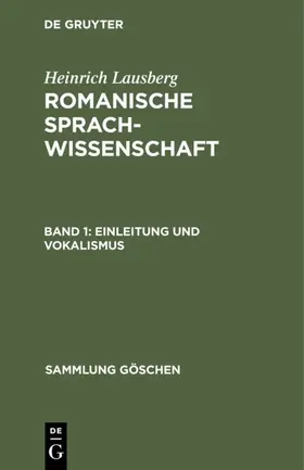 Lausberg | Einleitung und Vokalismus | E-Book | www.sack.de