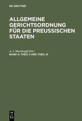 Mannkopff | Theil II und Theil III | E-Book | www.sack.de