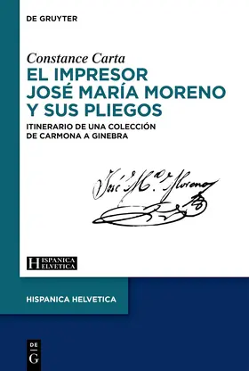 Carta |  El impresor José María Moreno y sus pliegos (s. XIX) | Buch |  Sack Fachmedien