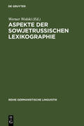 Wolski |  Aspekte der sowjetrussischen Lexikographie | eBook | Sack Fachmedien