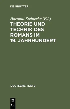 Steinecke |  Theorie und Technik des Romans im 19. Jahrhundert | eBook | Sack Fachmedien