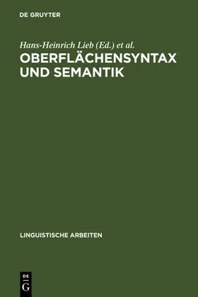 Lieb | Oberflächensyntax und Semantik | E-Book | www.sack.de