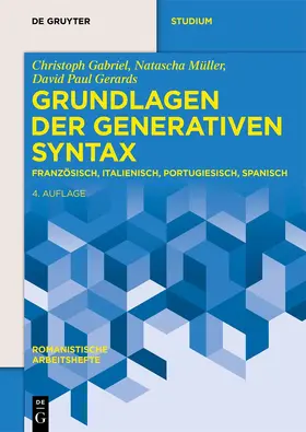 Gabriel / Müller / Fischer |  Grundlagen der generativen Syntax | Buch |  Sack Fachmedien