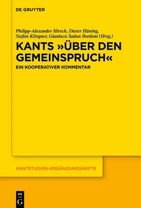 Hirsch / Hüning / Klingner |  Kants »Über den Gemeinspruch« | eBook | Sack Fachmedien