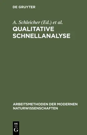 Schleicher / Charlot / Bézier | Qualitative Schnellanalyse | E-Book | www.sack.de