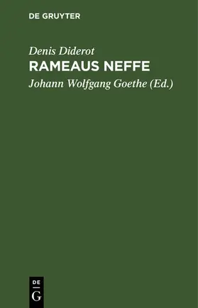 Diderot / Goethe | Rameaus Neffe | E-Book | www.sack.de