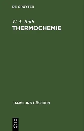 Roth |  Thermochemie | eBook | Sack Fachmedien