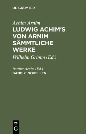 Arnim |  Novellen, Band 2 | eBook | Sack Fachmedien