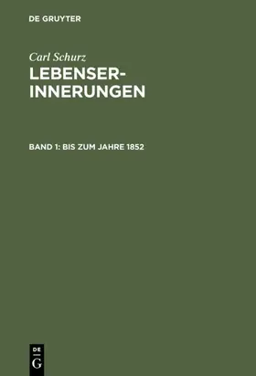 Schurz |  Bis zum Jahre 1852 | eBook | Sack Fachmedien