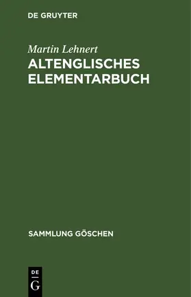 Lehnert | Altenglisches Elementarbuch | E-Book | www.sack.de