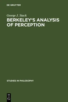 Stack |  Berkeley's analysis of perception | eBook | Sack Fachmedien