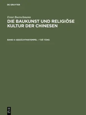 Boerschmann |  Gedächtnistempel – Tzé táng | eBook | Sack Fachmedien