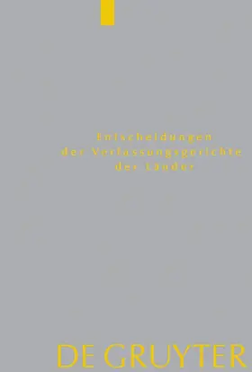 Gerichte | Berlin, Brandenburg, Bremen, Hamburg, Hessen, Mecklenburg-Vorpommern, Niedersachsen, Sachsen, Sachsen-Anhalt, Schleswig-Holstein, Thüringen | Buch | 978-3-11-172742-4 | www.sack.de
