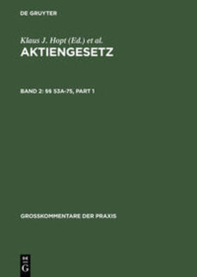 Aktiengesetz / §§ 53a-75 | Medienkombination | 978-3-11-184503-6 | sack.de