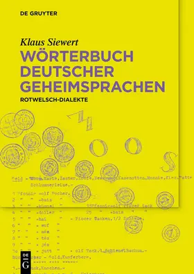 Siewert |  Wörterbuch deutscher Geheimsprachen | eBook | Sack Fachmedien