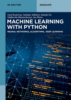 Karforma / Adhikari / De |  Machine Learning with Python | eBook | Sack Fachmedien