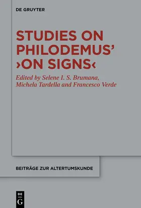 Brumana / Tardella / Verde |  Studies on Philodemus’ ›On Signs‹ | eBook | Sack Fachmedien
