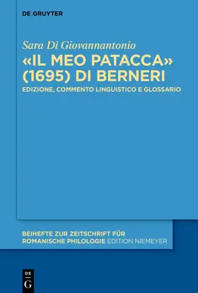 Di Giovannantonio |  Il «Meo Patacca» (1695) di Berneri | Buch |  Sack Fachmedien
