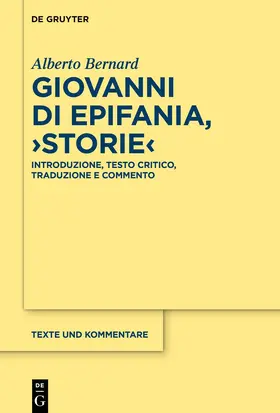 Bernard |  Giovanni di Epifania, ›Storie‹ | eBook | Sack Fachmedien