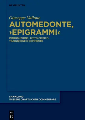 Vallone |  Automedonte, ›Epigrammi‹ | Buch |  Sack Fachmedien