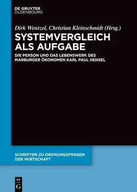 Wentzel / Kleinschmidt |  Systemvergleich als Aufgabe | Buch |  Sack Fachmedien