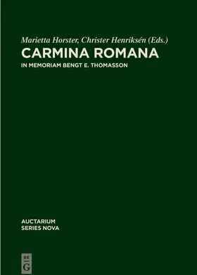 Horster / Henriksén |  Carmina Romana | Buch |  Sack Fachmedien