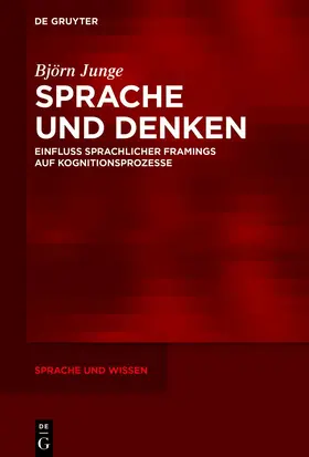 Junge |  Sprache und Denken | Buch |  Sack Fachmedien