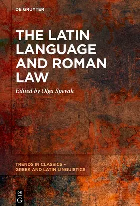 Spevak |  The Latin Language and Roman Law | Buch |  Sack Fachmedien