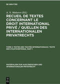 Makarov |  Textes des Traités Internationaux/ Texte der Staatsverträge | Buch |  Sack Fachmedien