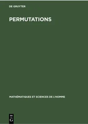 Degruyter |  Permutations | Buch |  Sack Fachmedien