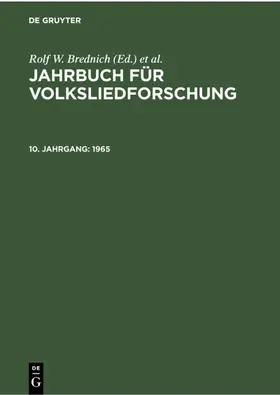  1965 | Buch |  Sack Fachmedien