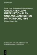 Ferid / Kegel / Zweigert |  Gutachten zum Internationalen und Ausländischen Privatrecht, 1969 | Buch |  Sack Fachmedien