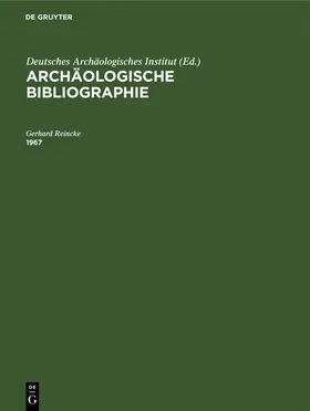 Reincke |  1967 | Buch |  Sack Fachmedien