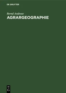 Andreae |  Agrargeographie | Buch |  Sack Fachmedien