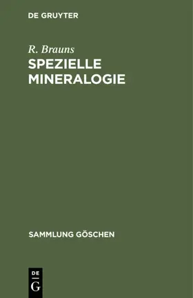 Brauns |  Spezielle Mineralogie | Buch |  Sack Fachmedien